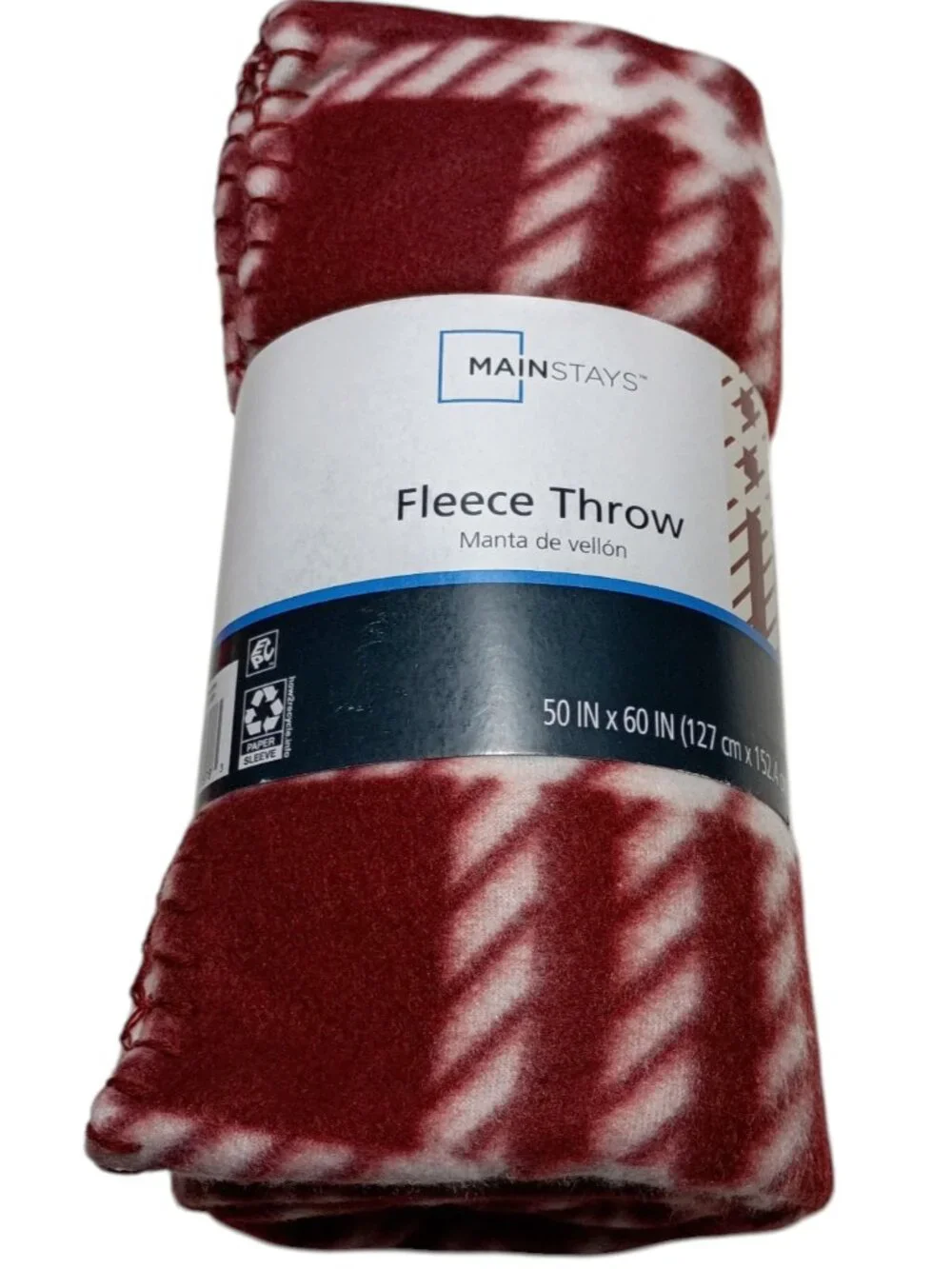 Mainstays: Fleece Throw Blanket, Size 50 Inches by 60 Inches 2025